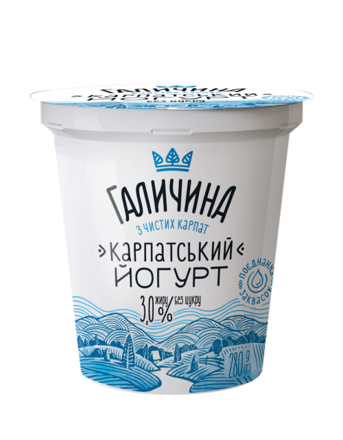 Йогурт питний ГАЛИЧИНА без наповнювача, 3%, 280 г